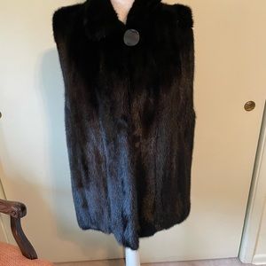 Women’s Black Mink Vest